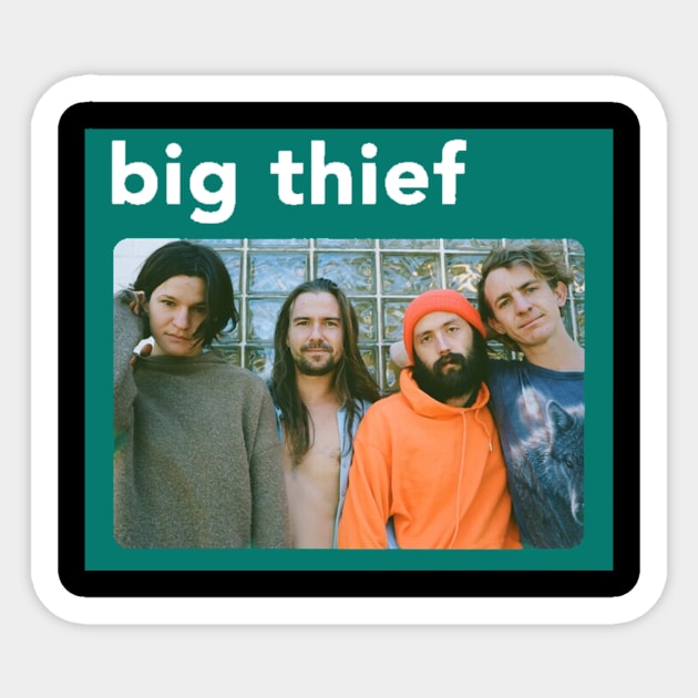 4 Man Big Thief Sticker by sapstudio design